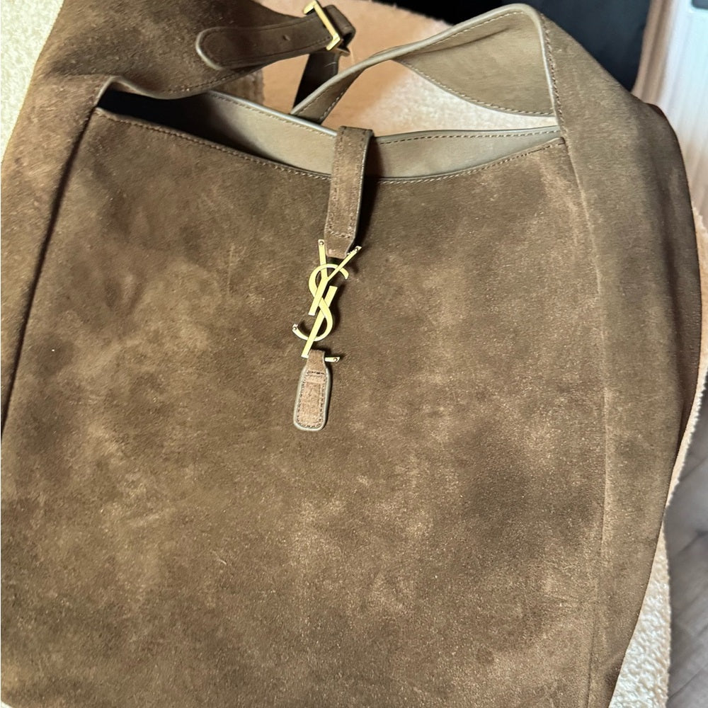 Suede hobo boho satchel tote bag